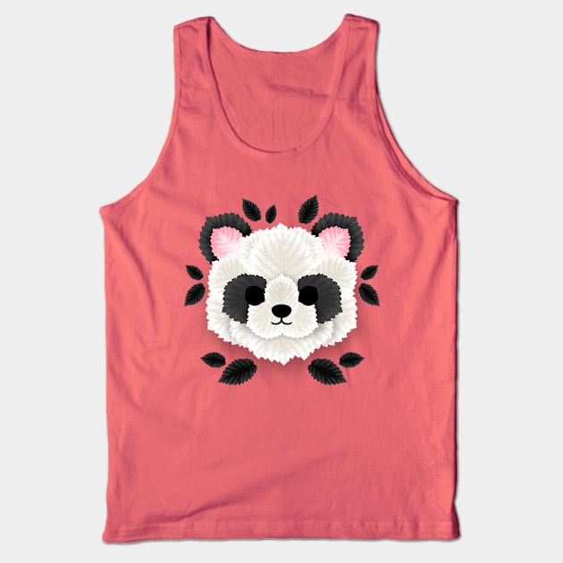 Panda of leaves Tank Top by NemiMakeit